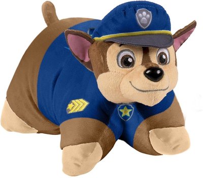 Paw Patrol Pillow Pet - Chase - Blauw - Polyester