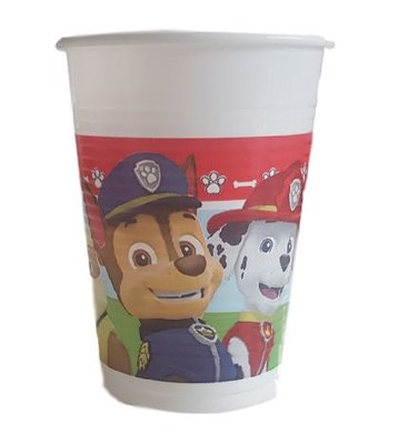 Paw Patrol bekers - Multicolor - 200ml - 15 stuks