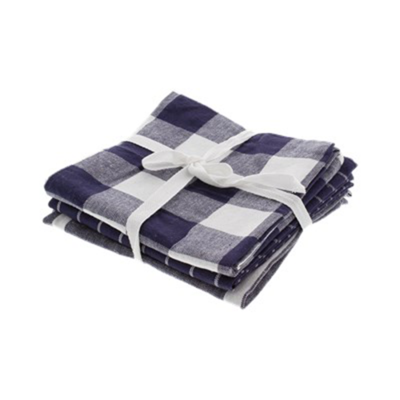 Theedoekset KARL - 3 theedoeken - Donkerblauw