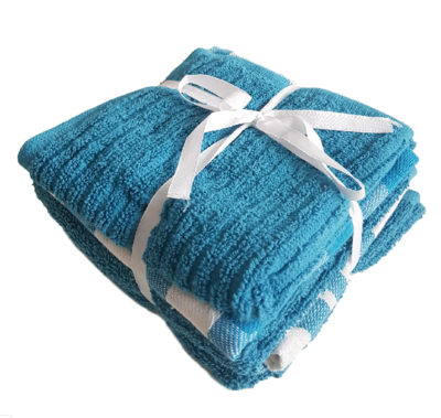 Keuken- & theedoekset ALEV - 1 vaatdoek, 2 thee- en 2 keukendoeken - Blauw
