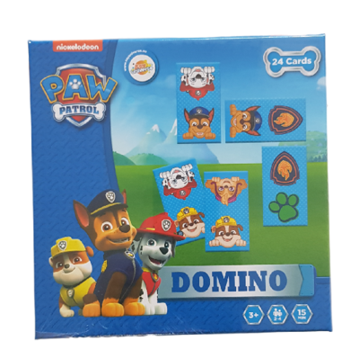 Paw Patrol Domino - Blauw / Multicolor - 24 kaartjes - Spel