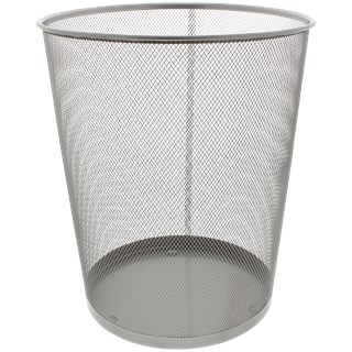 Prullenbak RICHARD - 15 L - Zilver - Ø 30 x 35 cm