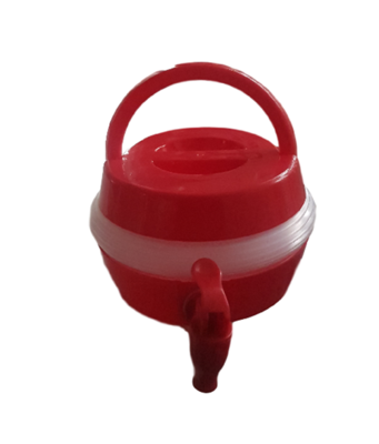 Opvouwbare container met tapkraan FLORIAN - Rood - 3.3 L - Water Tap
