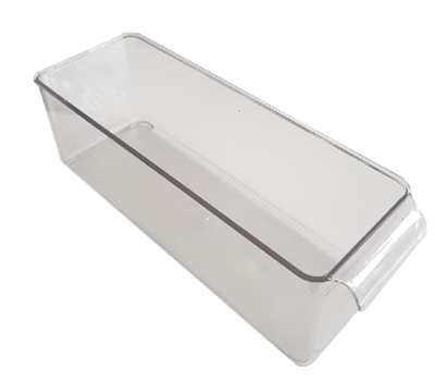Koelkast opbergbak - Transparant - Plastic - 30 x 10 x 10 cm - Maat S