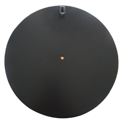 Prikbord GIEL - Zwart / Bruin - Metaal / Kurk - Rond - Ø 30 cm