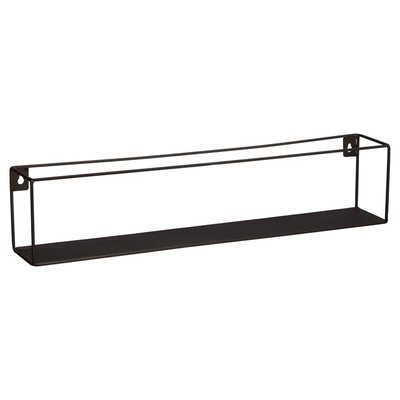 Industriële wandrek XL DANA - Zwart - 60 x 10 x 13 cm