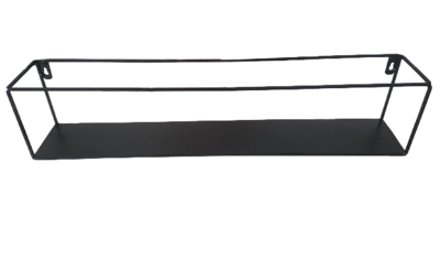 Industriële wandrek XL DANA - Zwart - 60 x 10 x 13 cm