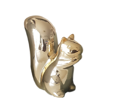 Beeld Eekhoorn SAM - Goud - 11 cm