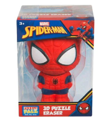 3D Spider-man puzzelgum - Rood / Blauw - 10 cm