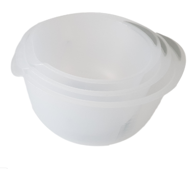 Beslagkommen set - Transparant - Mengkommen - 3 delig - Kunststof - 1.5L / 2L / 2.5L
