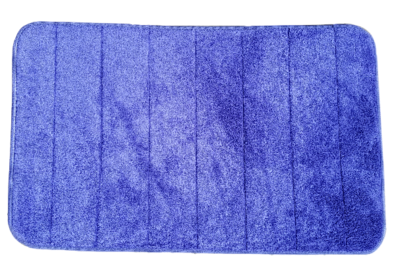 Badmat NEELTJE - Blauw - Polyester - 50 x 80 cm - Traagschuim