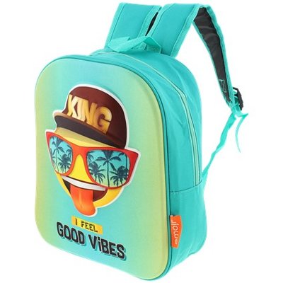 Emoji met sunglasses Rugzak - King - Multicolor - 27 x 10 x 32 cm