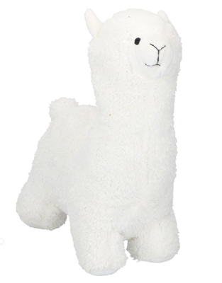 Deurstopper Lama - Wit - 24 cm